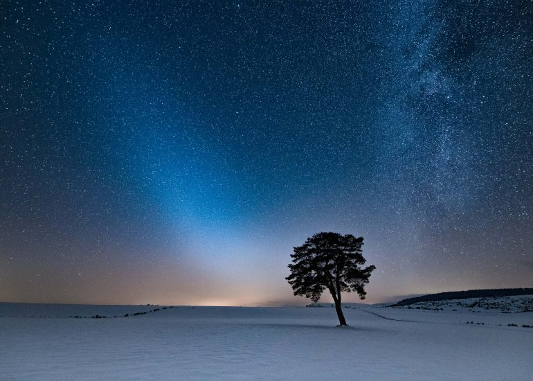 Lumière zodiacale - Série Paysages nocturnes de Carole Reboul